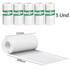 Combo X5 Papel Térmico Adhesivo 57mm-3mt