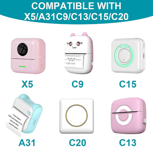 Combo X5 Papel Térmico Adhesivo 57mm-3mt